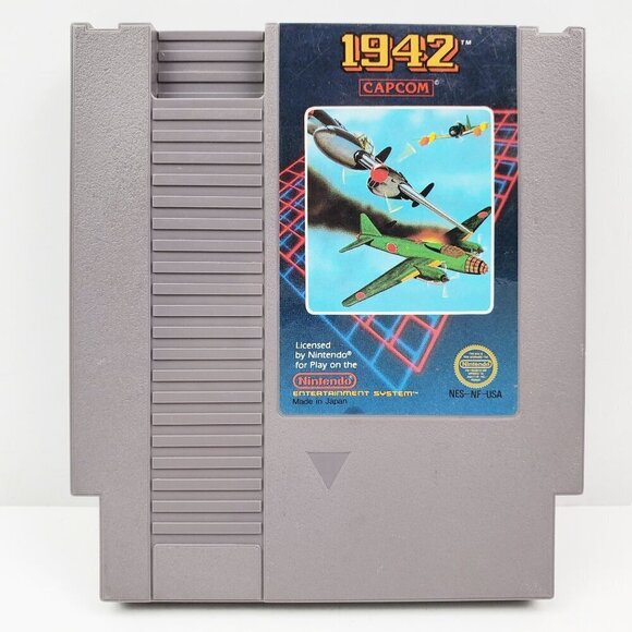 1942 NES Nintendo Video Game Cart. + Sleeve Capcom Authentic Tested - Picture 12 of 12